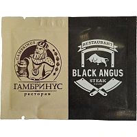 Салфетки влажные с лого Гамбринус 80x60 мм освеж. (1200шт/уп)