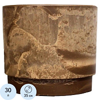 Горшок для цветов 30 л коричневый (35x35 см) фото Горшок для цветов 30 л коричневый (35x35 см)