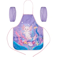 Фартук для труда Комус Класс Аксолотль фиолетовый с нарукавниками