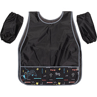 Фартук для труда Комус Класс Джойстик черный с нарукавниками