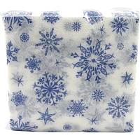 Салфетки бумажные Снежинка 24х24 см белые 1-слойные 100 штук в упаковке