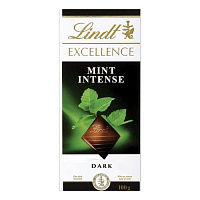 Шоколад Lindt темный с мятой 100 г фото Шоколад Lindt темный с мятой 100 г