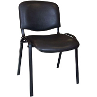 Стул офисный Easy Chair Изо черный (искусственная кожа, металл черный) фото Стул офисный Easy Chair Изо черный (искусственная кожа, металл черный)