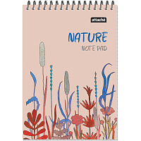 Блокнот Attache Nature Beige flowers А5 60 листов разноцветный в клетку на спирали ВД-лак (146x204 мм) фото Блокнот Attache Nature Beige flowers А5 60 листов разноцветный в клетку на спирали ВД-лак (146x204 мм)