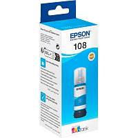 Чернила Epson 108 C13T09C24A голубые оригинальные фото Чернила Epson 108 C13T09C24A голубые оригинальные