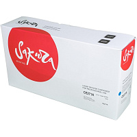 Картридж лазерный Sakura CE271A для HP голубой совместимый фото Картридж лазерный Sakura CE271A для HP голубой совместимый
