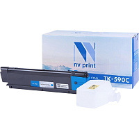 Картридж лазерный NV Print TK-590C для Kyocera голубой совместимый фото Картридж лазерный NV Print TK-590C для Kyocera голубой совместимый