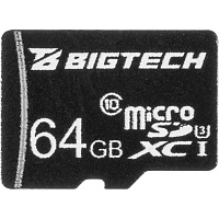 Карта памяти 64 ГБ micro SD BigTech UMSDC-002 UHS-I U3 V30 фото Карта памяти 64 ГБ micro SD BigTech UMSDC-002 UHS-I U3 V30