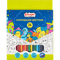 Карандаши цветные Комус Класс Максики 24 карандаша 24 цвета трёхгранные фото Карандаши цветные Комус Класс Максики 24 карандаша 24 цвета трёхгранные