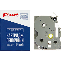 Картридж Комус TZE-211 для принтера этикеток Brother (6 мм х 8 м, цвет ленты белый, шрифт черный) фото Картридж Комус TZE-211 для принтера этикеток Brother (6 мм х 8 м, цвет ленты белый, шрифт черный)