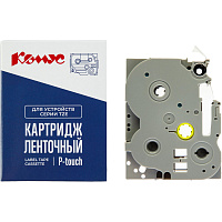 Картридж Комус TZE-711 для принтера этикеток Brother (6 мм х 8 м, цвет ленты зеленый, шрифт черный) фото Картридж Комус TZE-711 для принтера этикеток Brother (6 мм х 8 м, цвет ленты зеленый, шрифт черный)