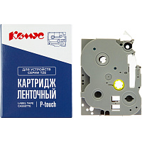 Картридж Комус TZE-631SP для принтера этикеток Brother (12 мм х 8 м, цвет ленты желтый, шрифт черный) фото Картридж Комус TZE-631SP для принтера этикеток Brother (12 мм х 8 м, цвет ленты желтый, шрифт черный)