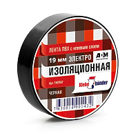 Изолента Klebebander ПВХ TIK906T 19 мм х 20 м черная фото Изолента Klebebander ПВХ TIK906T 19 мм х 20 м черная