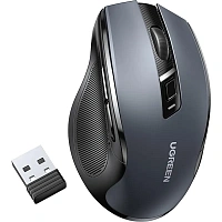 Мышь компьютерная UGREEN MU006 (90855) WLS, 2.4G BT, черный фото Мышь компьютерная UGREEN MU006 (90855) WLS, 2.4G BT, черный
