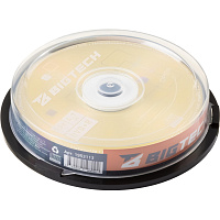Диск DVD+R BigTech 4.7 ГБ 16x cake box YDVDRB009 (10 штук в упаковке) фото Диск DVD+R BigTech 4.7 ГБ 16x cake box YDVDRB009 (10 штук в упаковке)