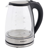 Чайник электрический Scarlett SC-EK27G35 серебристый фото Чайник электрический Scarlett SC-EK27G35 серебристый
