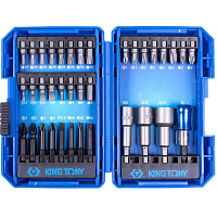 Набор бит 1/4, PH, PZ, Hex, Torx, Slotted,36 предметов KING TONY 1036MR
