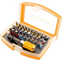 Набор бит 1/4, PH, PZ, Hex, Torx, Slotted, 32 предмета TOLSEN TT20370