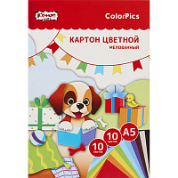 Картон цветной Комус Класс ColorPics (А5, 10 листов, 10 цветов, мелованный) фото Картон цветной Комус Класс ColorPics (А5, 10 листов, 10 цветов, мелованный)