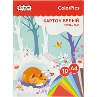 Картон белый Комус Класс ColorPics (А4, 10 листов, мелованный) фото Картон белый Комус Класс ColorPics (А4, 10 листов, мелованный)
