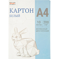 Картон белый Комус Класс Оригами (А4, 10 листов, мелованый) фото Картон белый Комус Класс Оригами (А4, 10 листов, мелованый)