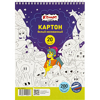 Картон белый Комус Класс (А4, 20 листов, мелованный) фото Картон белый Комус Класс (А4, 20 листов, мелованный)