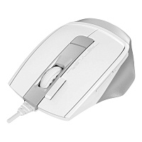 Мышь проводная A4Tech Fstyler FM45S Air белая/серебристая фото Мышь проводная A4Tech Fstyler FM45S Air белая/серебристая