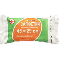 Салфетки марлевые стерильные 45x29 см 2-слойные 28 г/кв.м фото Салфетки марлевые стерильные 45x29 см 2-слойные 28 г/кв.м