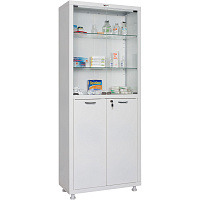 Шкаф медицинский Hilfe МД 2 1670/SG (белый, 700x320x1755 мм) фото Шкаф медицинский Hilfe МД 2 1670/SG (белый, 700x320x1755 мм)