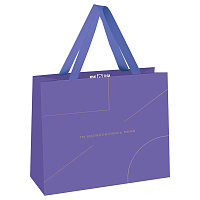Пакет подарочный 23*18*10см MESHU "Monocolor. Lavender", отд. фольгой, матовая ламинация фото Пакет подарочный 23*18*10см MESHU "Monocolor. Lavender", отд. фольгой, матовая ламинация