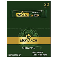 Кофе растворимый в стиках Monarch Original 30 штук по 1.8 г фото Кофе растворимый в стиках Monarch Original 30 штук по 1.8 г