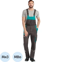 Полукомбинезон летний муж л36-ПК т.сер/бирюз (р.48-50) 182-188 Алистер