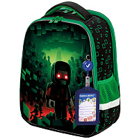 Ранец BRAUBERG FIT, 2 отделения, "Night warrior", 38х27х14 см, 272023