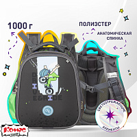 Ранец Комус Класс Basic Velo анатомический черный (велосипед) с двумя отделениями фото Ранец Комус Класс Basic Velo анатомический черный (велосипед) с двумя отделениями