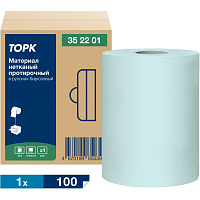 Материал протирочный нетканый Торк (Tork) Advanced бирюзовый (253 листа в рулоне) 352201 фото Материал протирочный нетканый Торк (Tork) Advanced бирюзовый (253 листа в рулоне) 352201