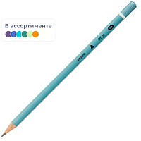 Карандаш чернографитный деревянный HB Attache Shine заточенный трехгранный фото Карандаш чернографитный деревянный HB Attache Shine заточенный трехгранный