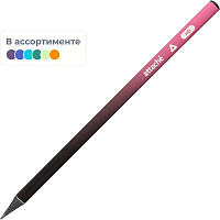 Карандаш чернографитный деревянный HB Attache Градиент заточенный трехгранный фото Карандаш чернографитный деревянный HB Attache Градиент заточенный трехгранный