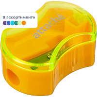 Точилка Attache, 1 отверстие, с контейнером, эргономичн, в ассорт фото Точилка Attache, 1 отверстие, с контейнером, эргономичн, в ассорт