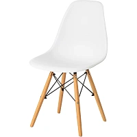 Стул CINDY (EAMES) (mod. 1801) / 1шт в уп, дерево бук/мет/сид плас, белый фото Стул CINDY (EAMES) (mod. 1801) / 1шт в уп, дерево бук/мет/сид плас, белый