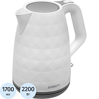 Чайник электрический Scarlett SC-EK18P49 белый фото Чайник электрический Scarlett SC-EK18P49 белый