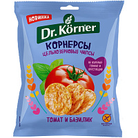 Чипсы Dr.Korner с томатом и базиликом 50 г фото Чипсы Dr.Korner с томатом и базиликом 50 г