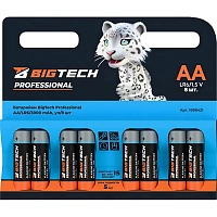 Батарейка BigTech Professional АA/LR6 бл/8шт фото Батарейка BigTech Professional АA/LR6 бл/8шт