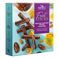 Конфеты шоколадные "Fruit Sticks" с фиником, апельсином и миндалём, 175 г, БЕРЕСТОВ А.С., УТ-00031676 фото Конфеты шоколадные "Fruit Sticks" с фиником, апельсином и миндалём, 175 г, БЕРЕСТОВ А.С., УТ-00031676