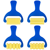 Валики для рисования художественные, набор 4 штуки, BRAUBERG ART DEBUT, 201090