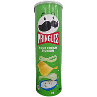 Чипсы Pringles картофельные сметана и лук, 165г фото Чипсы Pringles картофельные сметана и лук, 165г