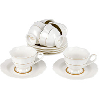 Набор кофейный Nouvelle Home White chic (12 предметов, на 6 персон) 0970020 фото Набор кофейный Nouvelle Home White chic (12 предметов, на 6 персон) 0970020