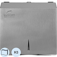Диспенсер для полотенец листовой Luscan Professional H3 серый/серебристый фото Диспенсер для полотенец листовой Luscan Professional H3 серый/серебристый