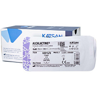 Шовный материал хирургический рассасывающийся Katsan Taper Point USP 5/0 75 см колющая игла 17 мм 1/2 (12 штук в упаковке) фото Шовный материал хирургический рассасывающийся Katsan Taper Point USP 5/0 75 см колющая игла 17 мм 1/2 (12 штук в упаковке)