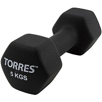 Гантель металлическая Torres 5 кг фото Гантель металлическая Torres 5 кг