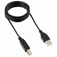 Кабель USB 2.0 AM-BM, 1,8 м, ГАРНИЗОН, медь, черный, пакет, GCC-USB2-AMBM-1.8M, 14371 фото Кабель USB 2.0 AM-BM, 1,8 м, ГАРНИЗОН, медь, черный, пакет, GCC-USB2-AMBM-1.8M, 14371